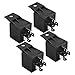 A-Premium 12V 40A 5-Pin SPDT Relay with Plastic Bracket Compatible with Automotive Car Truck Marine Boat (4-PC Set)
