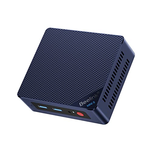 Beelink Mini PC, Mini Computer Mini S12 12th Gen Quad-Core N95, Desktop Computers 8G DDR4 RAM 256G SSD, Small PC 4K UHD Dual HDMI, Dual WiFi/Gigabit Ethernet/BT4.0 for Office/HTPC/Home/W11 Home