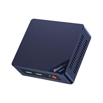Beelink Mini PC, Mini Computador Mini S12 12ª Geração Quad-Core N100, Computadores de Mesa 16G DDR4 RAM 500G SSD, PC Pequeno 4K UHD Dual HDMI, Dual WiFi/Gigabit Ethernet/BT5.2 para