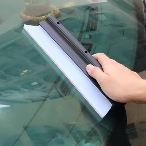 Watris Veiyi 10" Silicone Water Blade Squeegee, Quick Dry Wiper Blade Squeegee, Antislip Automotive Shower Squeegee For Car Glass And Shower Kitchen Window #TOP2