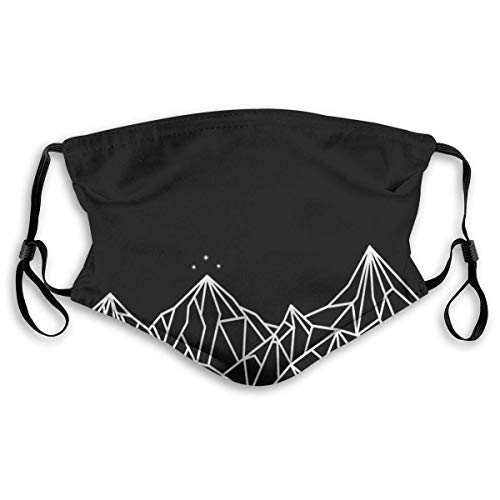 Preisvergleich Produktbild Night Court Mountains Wiederverwendbare Baumwollgesichts-Anti-Staub-Gesichts-...