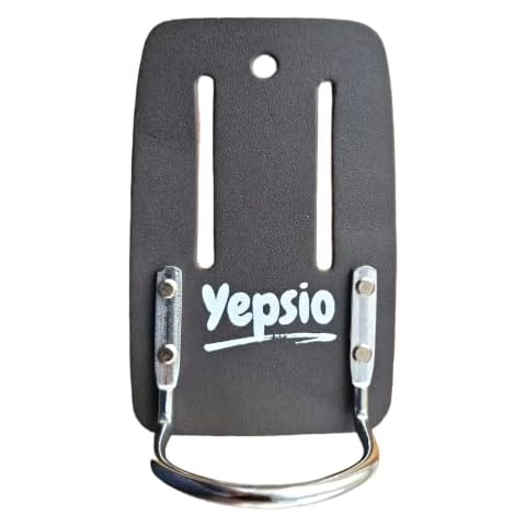 YEPSIO Fixed Leather Hammer Holder Holster Heavy Duty, Strong Steel Loop, Suitable for Builders, Carpenter's, Electricians, Plumbers YHH-27 Cover