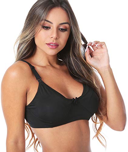 Sutiã Amamentação Em Microfibra (PRETO, P/40)