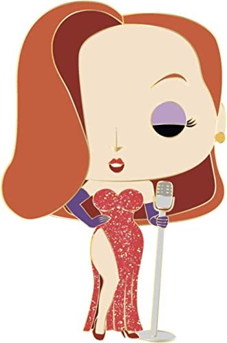 Loungefly Funko POP! Pin De Esmalte: Jessica Rabbit - 1/6 Probabilidades De Obtener Una Variante Rara - 1 In 12 Chance You May Find The Chase - Who Framed Roger Rabbit? Pin De Esmalte - Para Mochilas