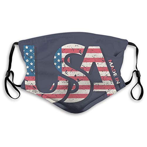 Usa Washable Reusable 5-layer Activated Carbon Face (adult And Child Size),M