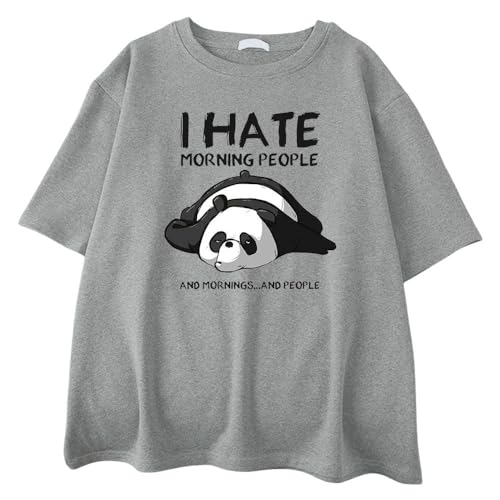 T-shirts décontractés surdimensionnables imprimés dessins animés à manches courtes