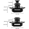 5 PCS Push Button Latch Cabinet Door Catch Keyless Cupboard Locks for RV Motorhome Camper Caravan(Black)