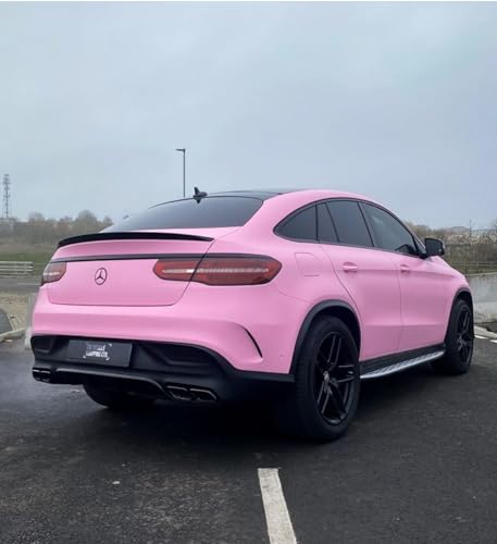 Image of WALLMATE Satin Light Pink Car Sticker Self Adhesive Bubble Free Vinyl Wrap for Car, Scooty, Cycle, Bike and Other Vihicle Interior & Exterior Decoration (Bubblgum Pink, 20X84 in)