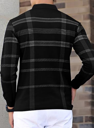 Image of Noble Monk Men's Polo Neck Full Sleeves T-Shirt | Causal Tshirt for Men