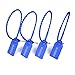 KOCENTS(R) 100pcs Plastic Tamper Seals, Tags Zip Ties, for Fire Extinguishers, Truck, Trailer, Container, Pull Tite Security Shipping Label, Disposable Numbered Self-Locking 250mm Length (Dark Blue)