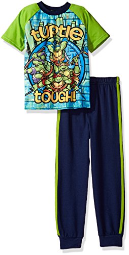 Nickelodeon Boys' Big Teenage Mutant Ninja Turtle Graphic Tee Tank Set, Green, 7