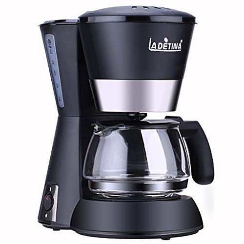 Kaffeemaschine mit Glaskanne, Filterkaffee, Tropf-Stopp, vollautomatisch, Warmhalteplatte, EIN-Knopf-Bedienung