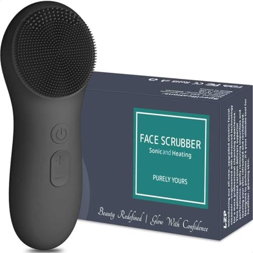 LZP Silicone Face Scrubber, Electric Facial Cleansing Brush with ...