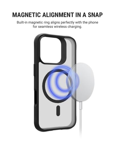 Image of DailyObjects Polycarbonate Case for iPhone 16 Pro Compatible with Mag-Safe Wireless Charging, Hybrid Clear Slim Shockproof Back Cover
