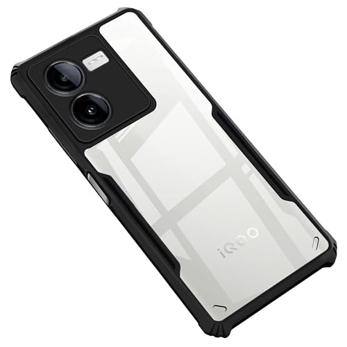 Image of Zapcase Back Case Cover for iQOO Z8x 5G | Compatible for iQOO Z8x 5G Back Case Cover | Clear Case with Camera Protection | (TPU + PC | Matte Black)