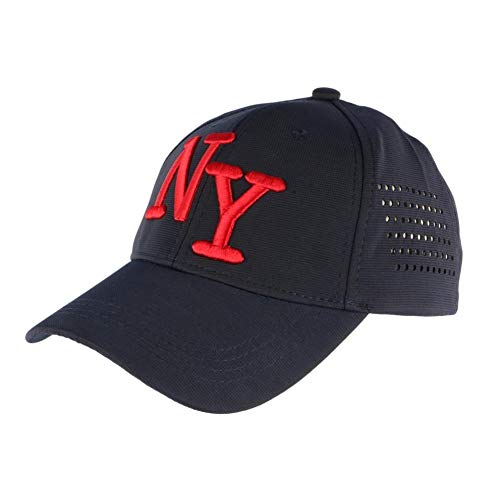 Casquette NY Bleu Marine et Rouge Hip Hop Honour Baseball Taille Unique