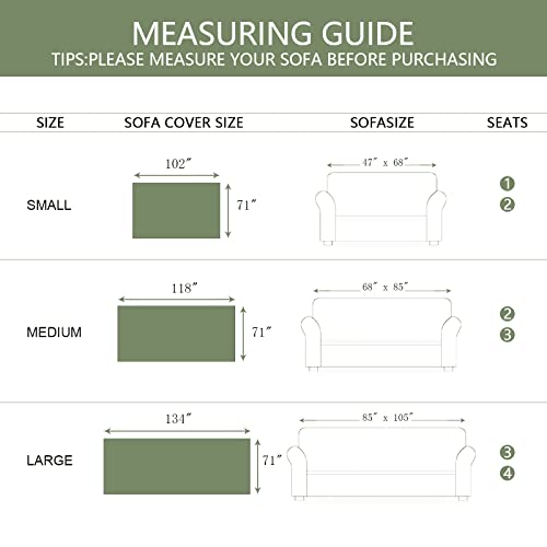 Bestdesil Light Green Couch Covers, Chenille Couch Covers For 3 Cushion Couch Sofa, Sectional Couch Cover For Dogs Cats, Boho Aesthetic Couch Cover With Lace Edge, 71" X 134" #TOP4