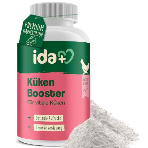 Ida Plus - Küken Booster - optimale Küken Aufzucht - essenzielle Hühner Vitamine (Vitamin A D E C & B) - mit Probiotika & Oregano für gesunde Verdauung & Darmflora - optimales Küken Wachstum - 180g