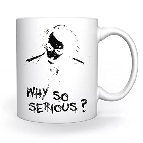 Joker Why So Serious Taza Blanco Para el Café Té Capuchino Cacao Mug Coffee Tea Cappuccino