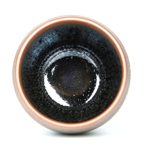 Taza de porcelana cilíndrica sin asa, 12 oz, flores glaze miniatura 3
