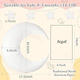 IGMaryBox Baby Moon Star Pillow Newborn Posing Pillow Newborn Photography Posing Pillows Infant Photography Props Set (White)