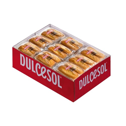 Dulcesol - Valencianas Tradicionales, Bizcochos Esponjosos para Desayunos y Meriendas, Formato Familiar Granel - Caja de 26 Unidades aprox. (1,89 kg)