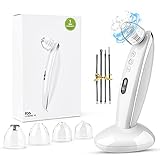 Blackhead pore removal vacuum blackhead acne tool, pore removal cleaner electric acne remover kit, LED display USB charging, with 4 replaceable suction tips