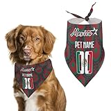 Mexico Custom Dog Bandana Customized 2024 Soccer Printed Pet Scarf Sport Game Color One Size Dog Pet Cat Birthday
