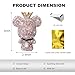 FSTURIOS Bling Car Vent Clip, Rhinestone Bear Ornament Vent Clip with Fragrance Cotton Pad, Cute Crystal Bear Perfume Clips Car Air Freshener for Women Girl, Car Accessories (Pink)