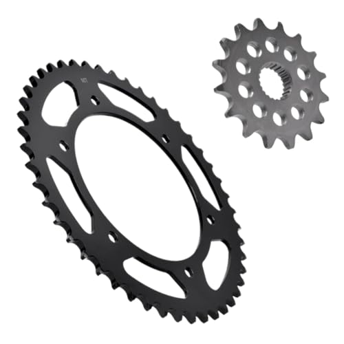 Motorrad 520 Kette 47/16 Zähne Ritzel for F650 GS ST 650TR(Steel 47T 16T)