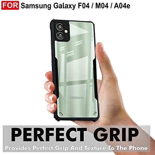 Image of Zapcase Back Case Cover for Samsung Galaxy M04 / A04e | Compatible for Samsung Galaxy M04 / A04e Back Cover | Clear Case with Camera Protection | (TPU + PC | Matte Black)