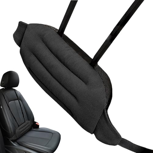 Vibhgtf Cojín lumbar para coche, cojín de apoyo ergonómico, cómodo para viajes en coche, hogar, viajes, avión y silla de ruedas