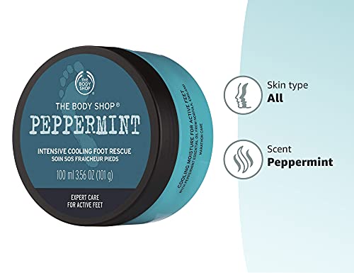 The Body Shop Peppermint Intensive Cooling Foot Rescue, 3.5 Fl Oz
