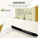 75% Coton 25% Linge Business Paper, Ivoire 85gsm 8.5"W x 11"L Resume Paper, ne sera pas obtenir papier d'impression humide 100/Box avec faible amidon