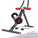 Sportstech BT300 Máquina Profesional De Abdominales Con Soporte Rodillas Giratorio Para Abdominales Laterals, Riel Doble, 25 Regulaciones De Altura Aparato +Bandas De Resistencia (BT300)