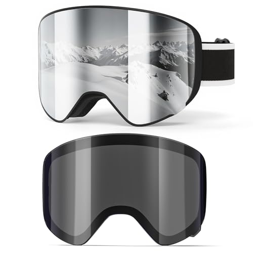 Gafas de esquí infantiles antivaho para evitar niebla y caídas