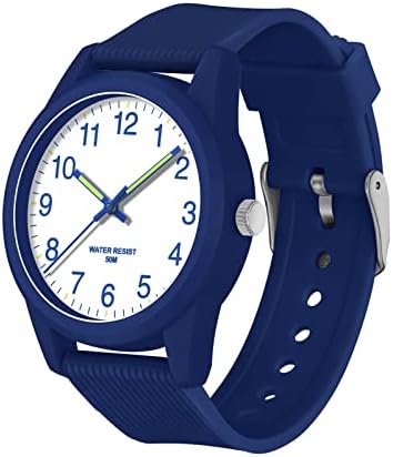 TENOCK Kids Analog Watches for Boys 50M Waterproof Kids Watches Learning Time Children Watch Easy to Read Great Birthday Gifts for Ages 3-10 Kids