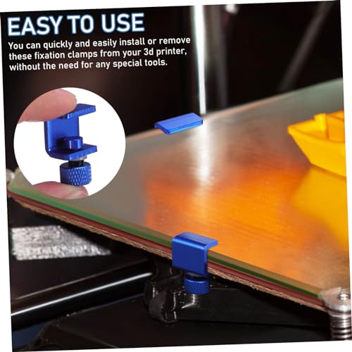 BUGUUYO 4 Peças Braçadeira De Impressora Impressoras Clipes De Cama De Vidro Braçadeira De Fixação D