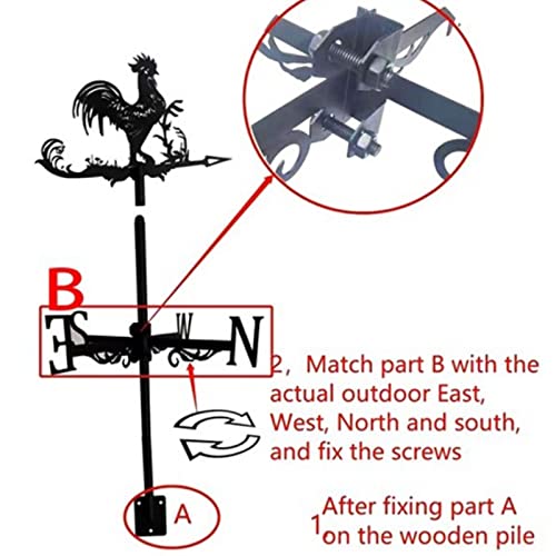 CAXUSD Piraten Schiff Wetterfahne Metall - Retro Windrichtungsanzeiger Für Garten & Dach