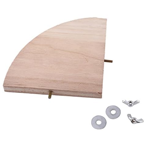 Plataforma de Pájaros Forma de Abanico de Madera Cover