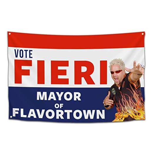 Hiuynn Mayor of FLAVORTOWN Banner Flag 3x5Feet for College Dorm Frat or Man Cave