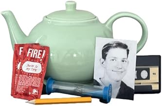 Pam's Teapot filled with Jim's Bonus Gifts from The Office