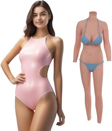 Crossdresser Realistic Silicone Body Suit Whole Body E Cup Silicone Bodysuit Breast Forms Breastplate Transgender