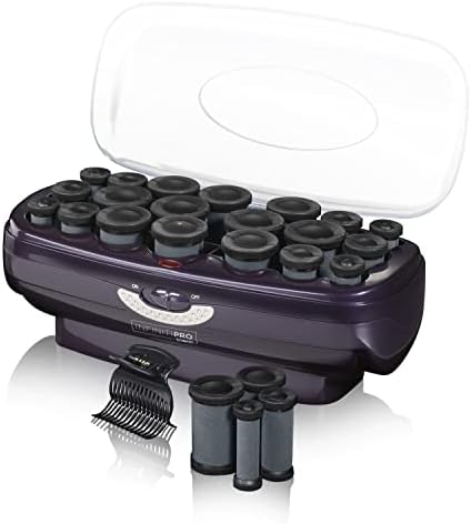 INFINITIPRO By Conair Instant Heat Ceramic Flocked Rollers, Multi-Size, 20 Count