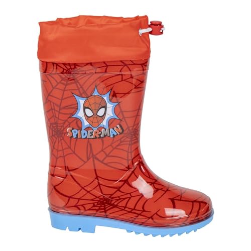 CERDÁ LIFE'S LITTLE MOMENTS | Botas de Lluvia Spiderman PVC Impermeables y Duraderas - Botas Lluvia Spiderman Diseño Oficial de Marvel