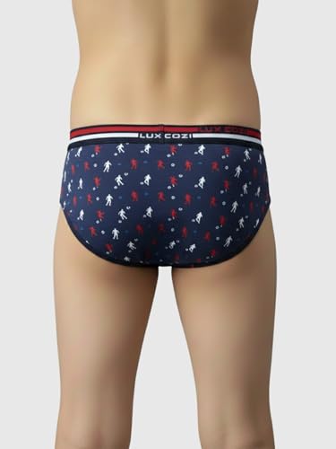 Image of Lux Cozi Boy's Super Combed Cotton Outer Elastic Printed Brief with Ultra Soft Waistband | Colors & Prints May Vary|