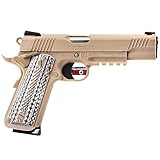 BATON BM-45 NL CO2GBB (BK/BK : BKグリップ/FDE) [ 1911 CO2 マガジン Type-NL装備 3ヶ月ガス漏れ無償修理保証 Gunsmith BATON ステッカー付属 ] エアガン ハンドガン ガス 本体 トレーサー ターゲット 18歳以上 18禁 (FDE)