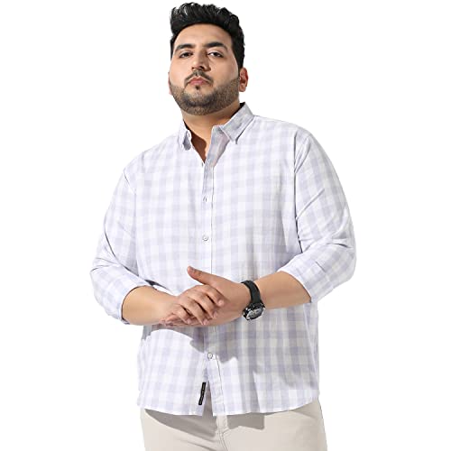 Image of Instafab Plus Men's Button Up Regular Fit Shirt for Casual Wear Modern Clothing Shirt Crafted with Regular Sleeve, Comfort Fit & High-Performance for Everyday Wear