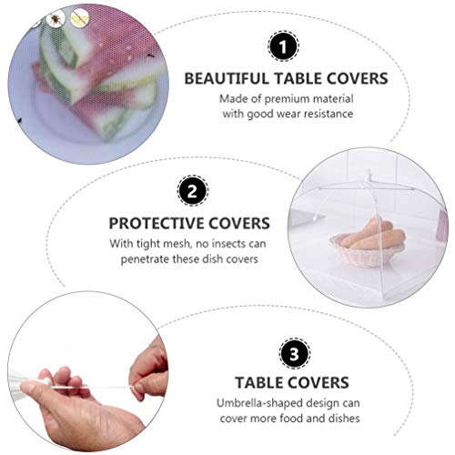 8 Unidades Cobertura Vegetal Branca Coberturas De Frutas Convenientes Coberturas De Alimentos Respir