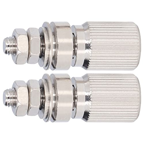 TOPINCN 50025 Morsetto in Lega D'argento Morsetto di Giunzione con Meno Interferenze di Messa a Terra di Dimensioni Standard 2 Pezzi per la Connessione